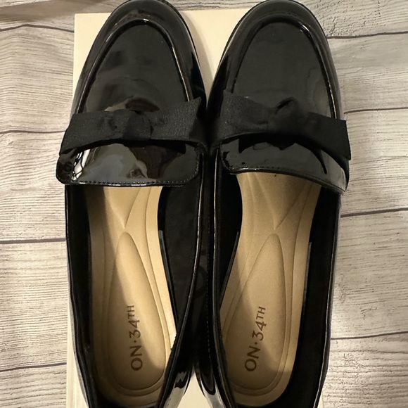 ON-34th Black Patent Leather Loafers - Picture 2 of 6